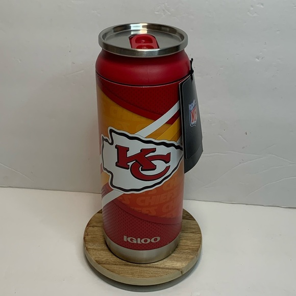Kansas City Chiefs Insulated Tumbler NFL x Igloo Can Stainless Steel 16 Oz New - Picture 1 of 8